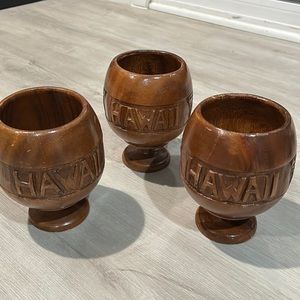 Hawaii Wooden Goblets